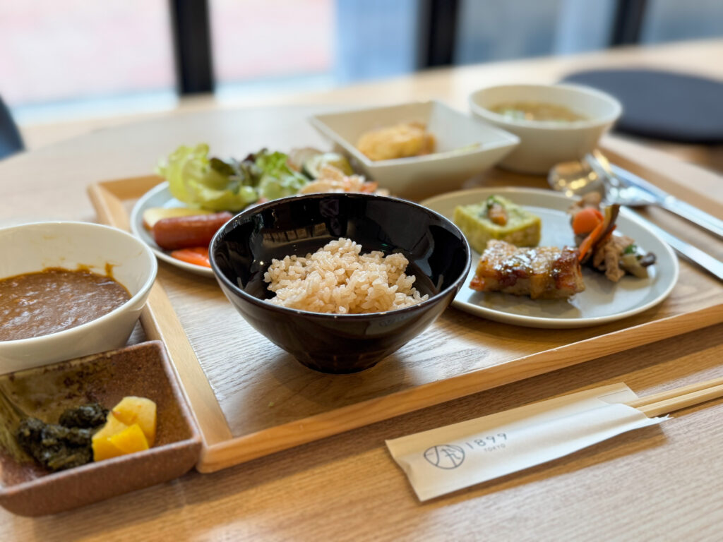 お茶づくしの朝食