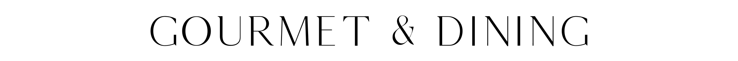 Gourmet & Dining バナー