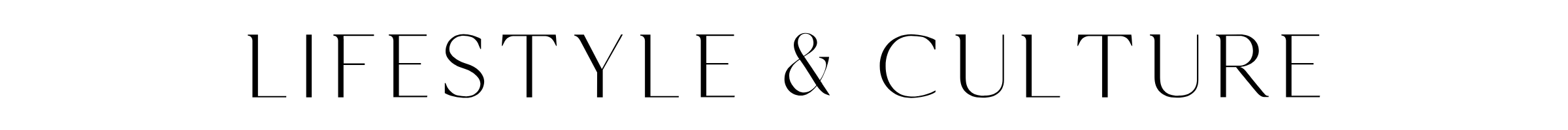 Lifestyle & Culture バナー
