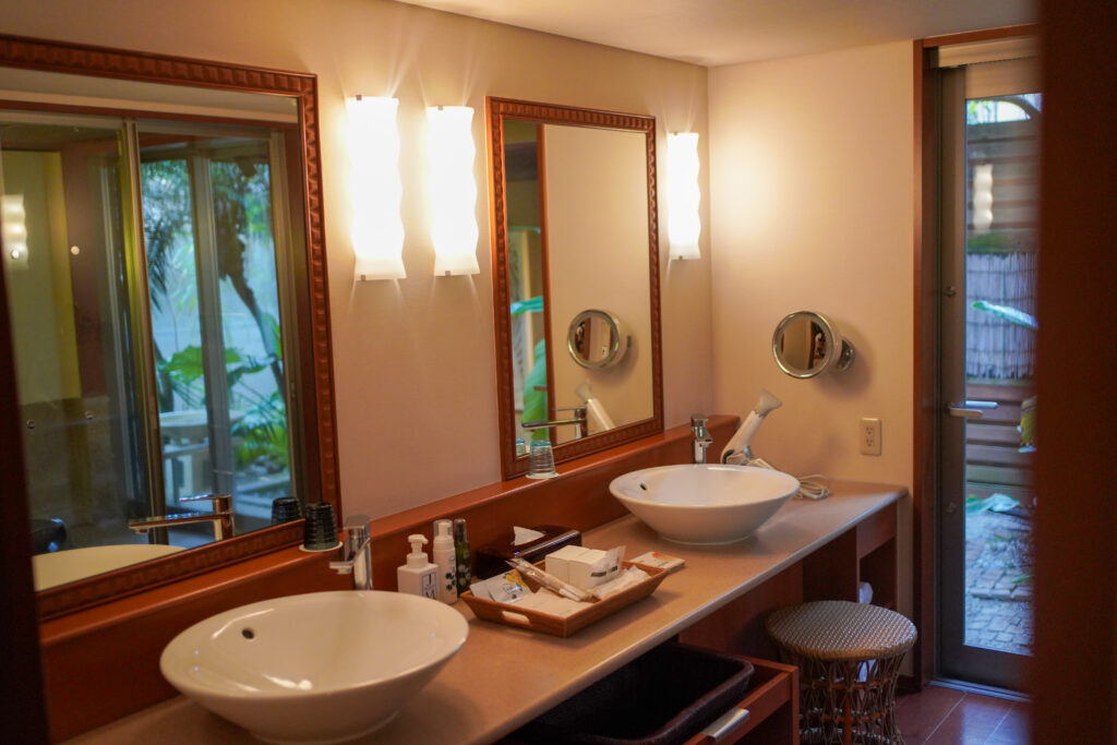 「ラ・松廬」洗面エリア