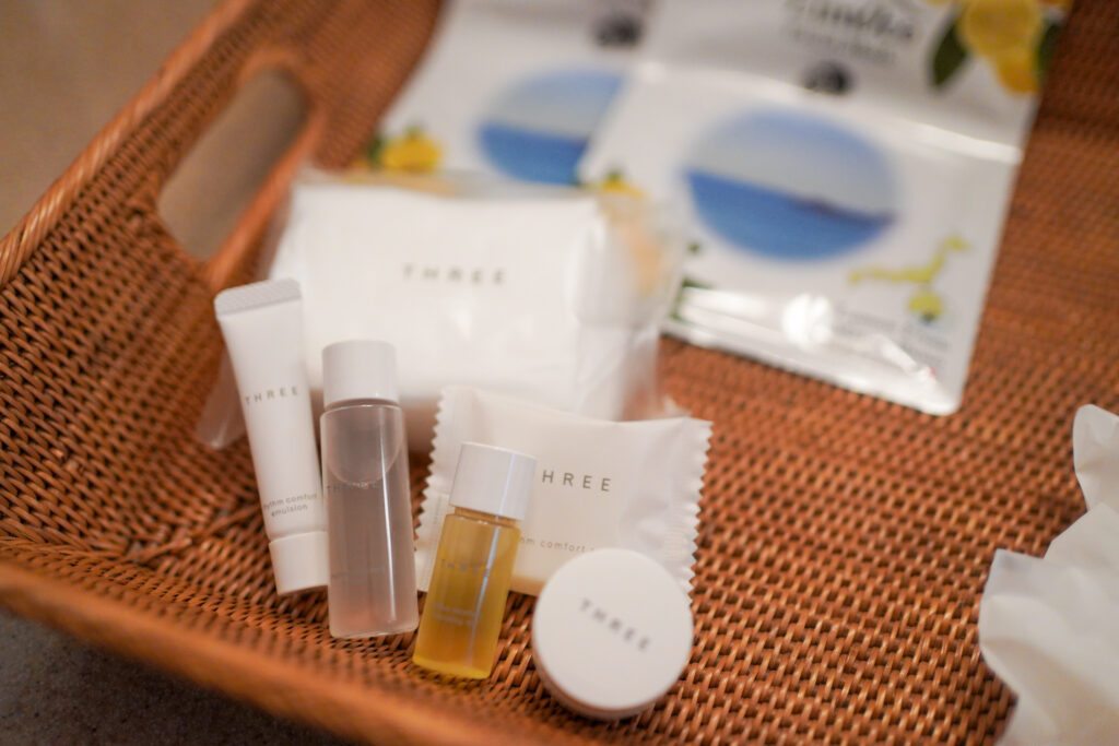 「ラ・松廬」スリーのアメニティ