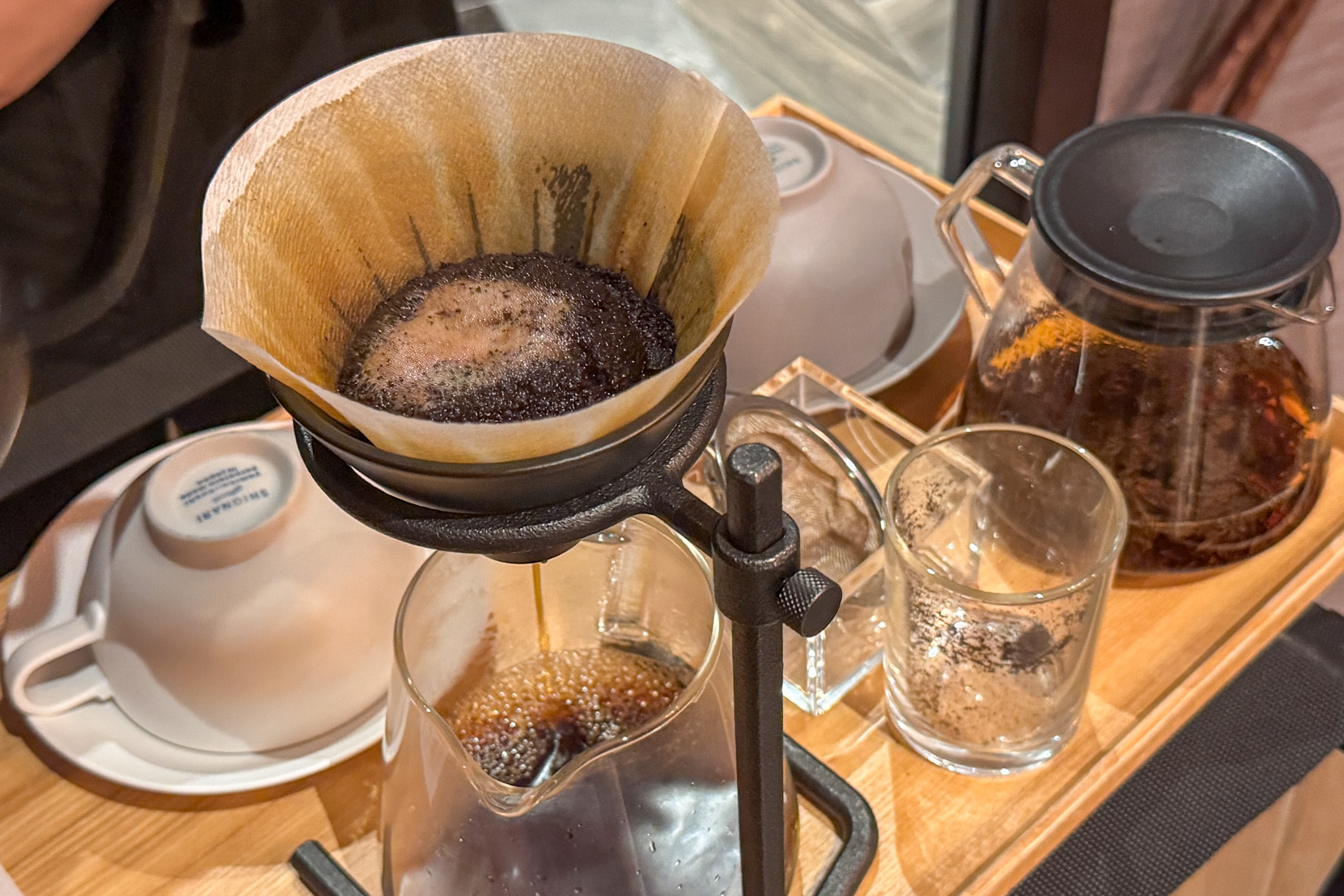 シェフズシアターでの食後のコーヒー