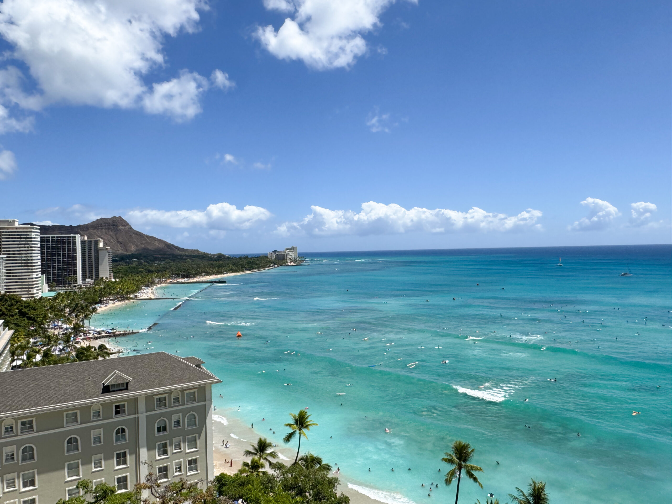 モアナ サーフライダー ウェスティン リゾート＆スパ ワイキキ ビーチ客室からの眺め