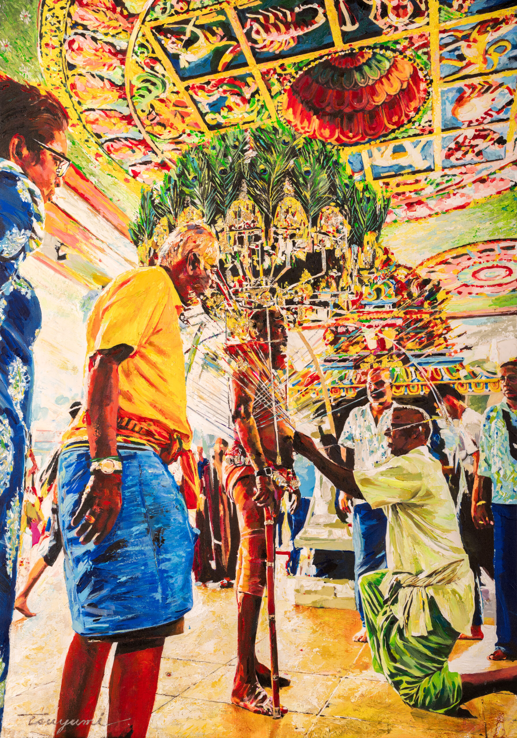 「タイプーサム祭」スリ・スリニバサ・ペルマル寺院 ラジ氏、ジェガ氏