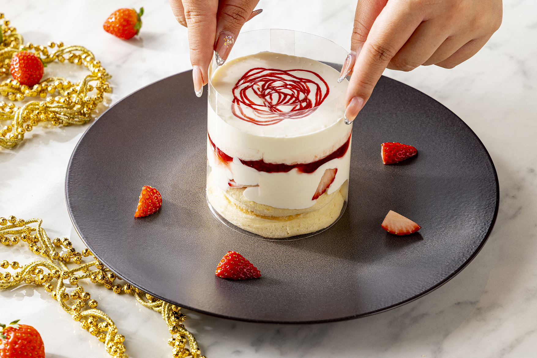 いちごのパンケーキ