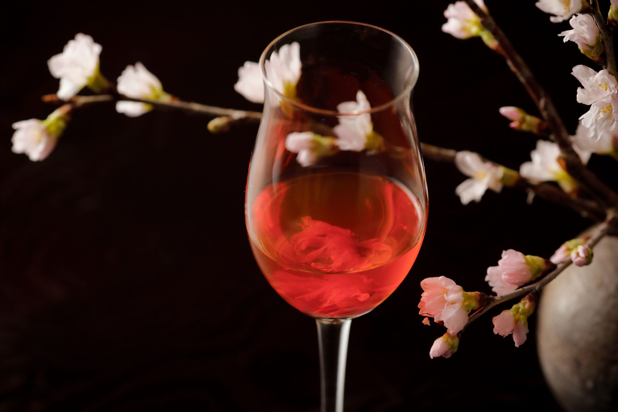 「パーク ハイアット 京都」桜アフタヌーンティー ウェルカムドリンク