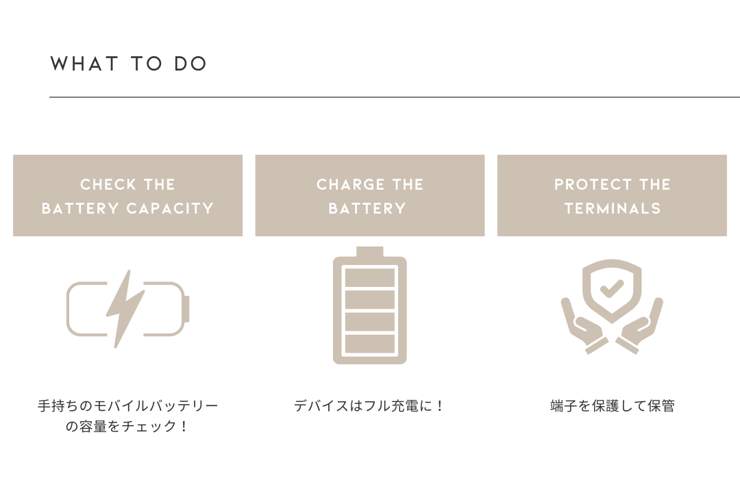 モバイルバッテリー持ち込み規制強化 やるべきこと