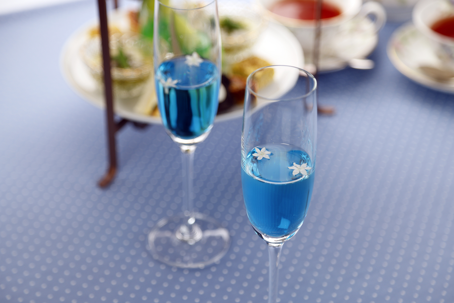 大阪マリオット都ホテル　マリークワント アフタヌーンティー ウェルカムドリンク