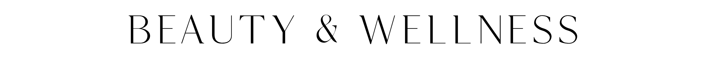 Beauty & Wellness 見出しバナー