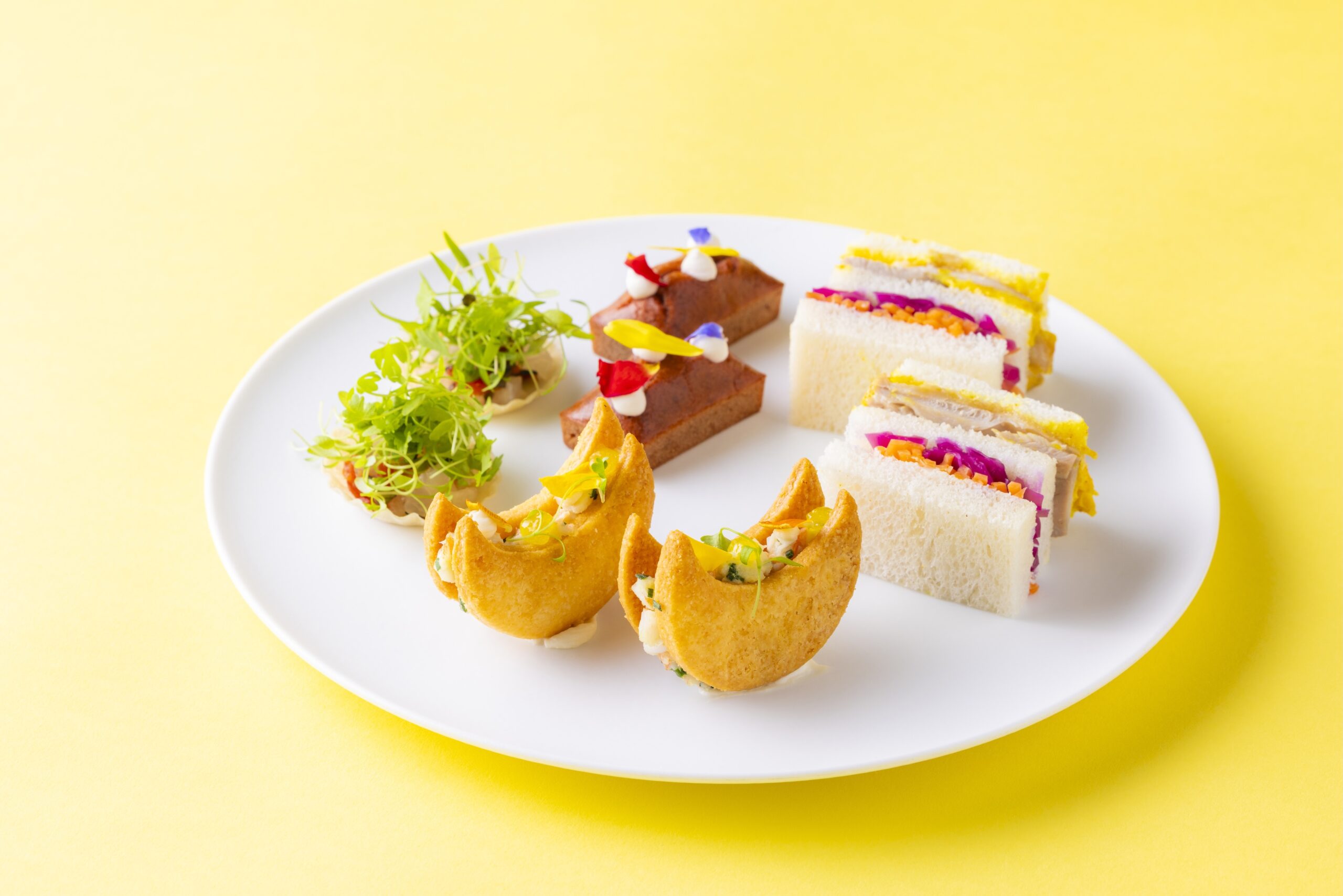 センタラグランドホテル大阪「こころ咲く ohana Afternoon Tea」4種のセイボリー