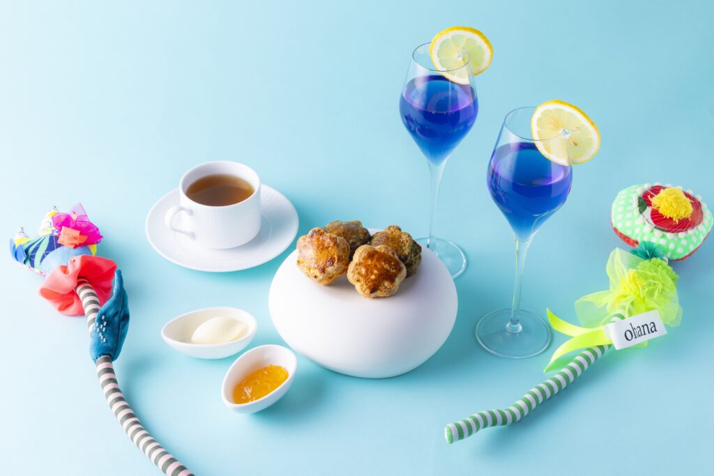 センタラグランドホテル大阪「こころ咲く ohana Afternoon Tea」スコーンとウェルカムモクテル